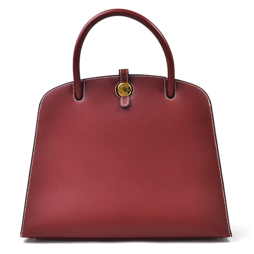 Hermes Dalvy Handbag Vauchamonix Rouge Ash Gold
